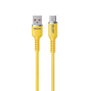 Кабель Wekome WDC-09a Tint Type-C (6A) [Yellow]